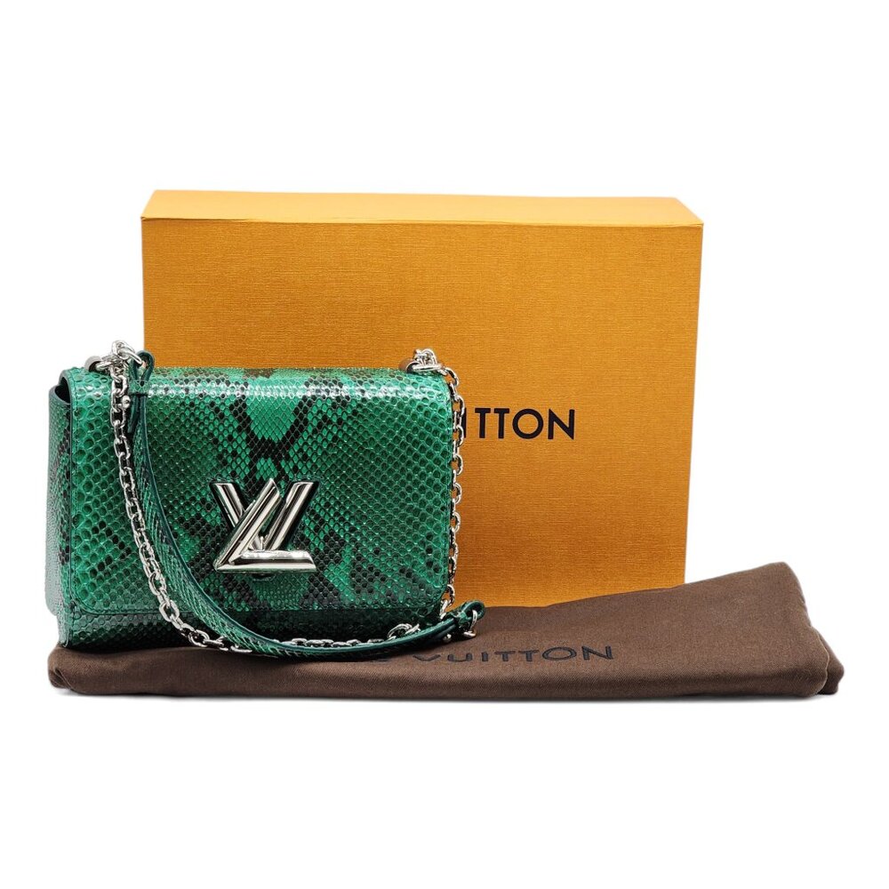 Louis Vuitton Twist MM Green Python $8700